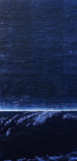 Wave with Ursa Major, woodcut