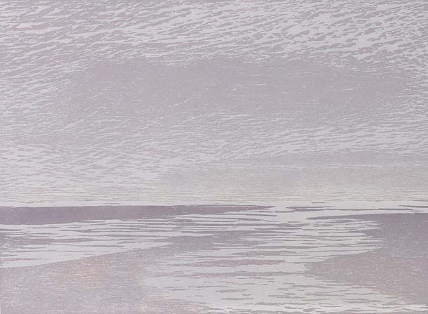 Early Evening, woodcut